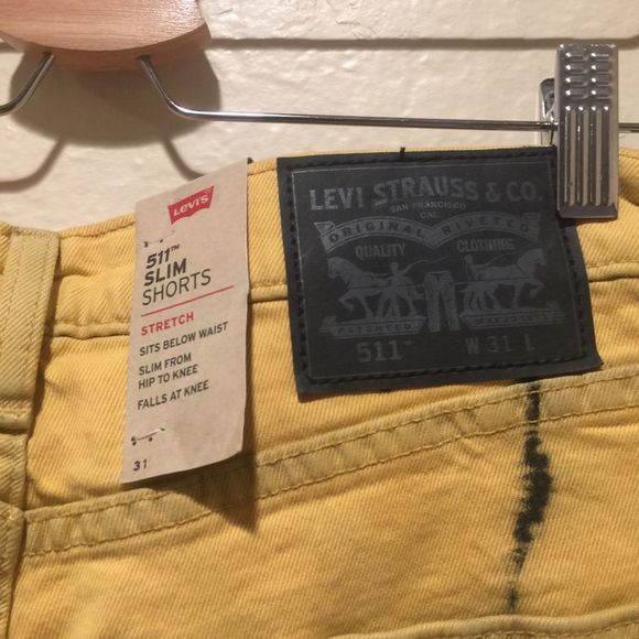 Levi’s 511 Slim Tie Dye Jean Shorts NWT - Picture 2 of 8